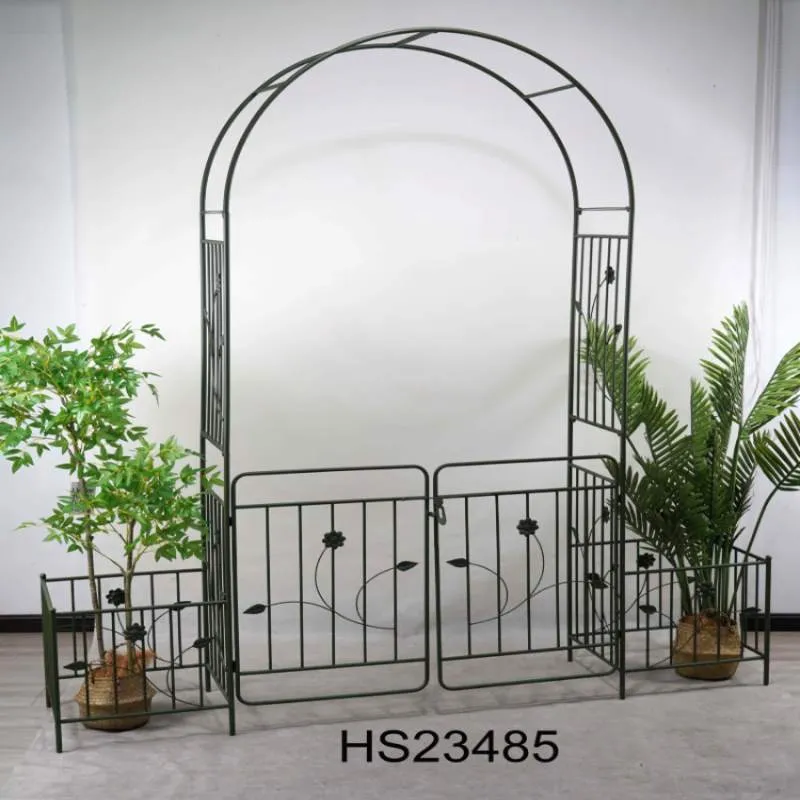 Strong Metal Garden Arch With Door